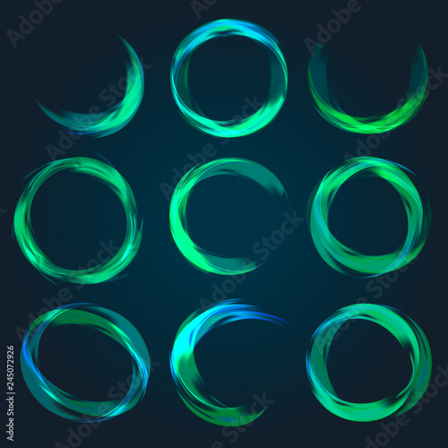 Abstract circular collection
