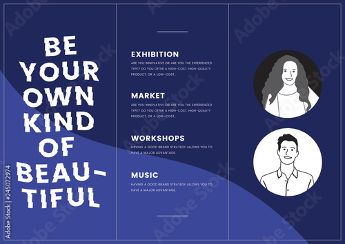 Marketing collateral: leaflet template