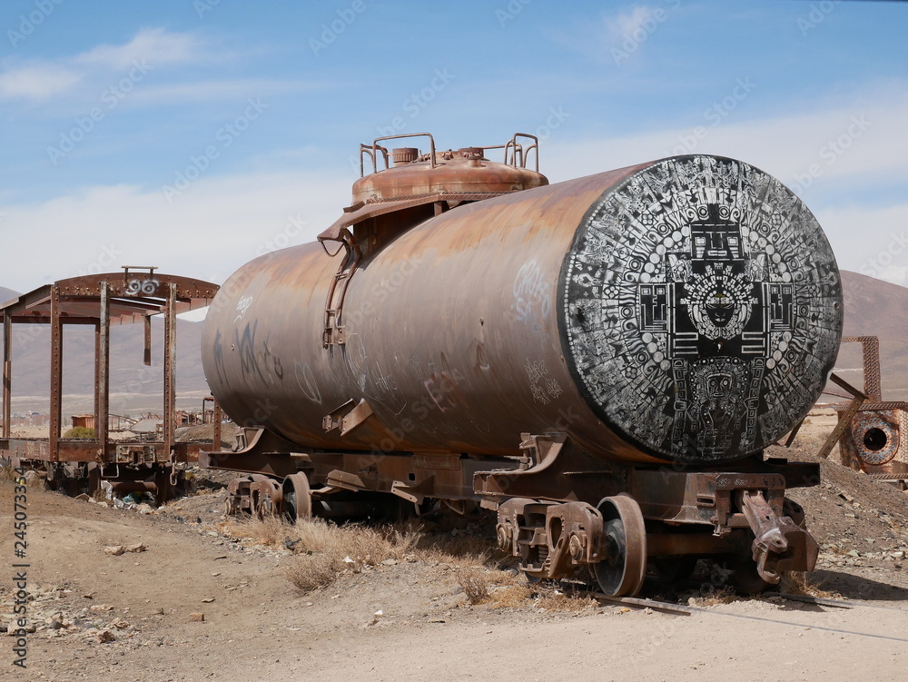 Train cemetary near Uyuni, Bolovia