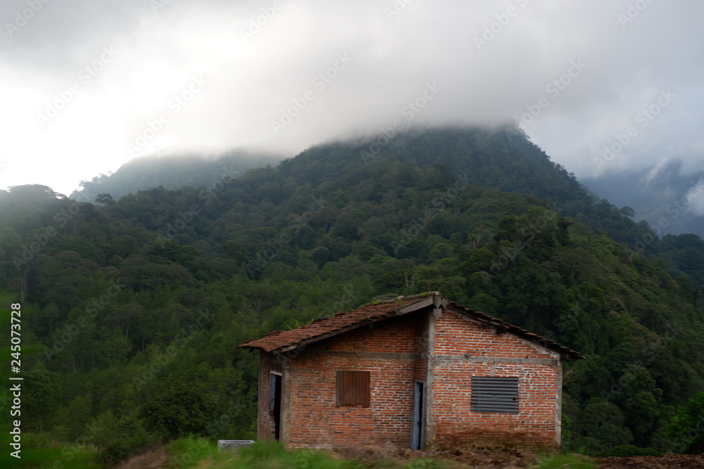 house in the mountains