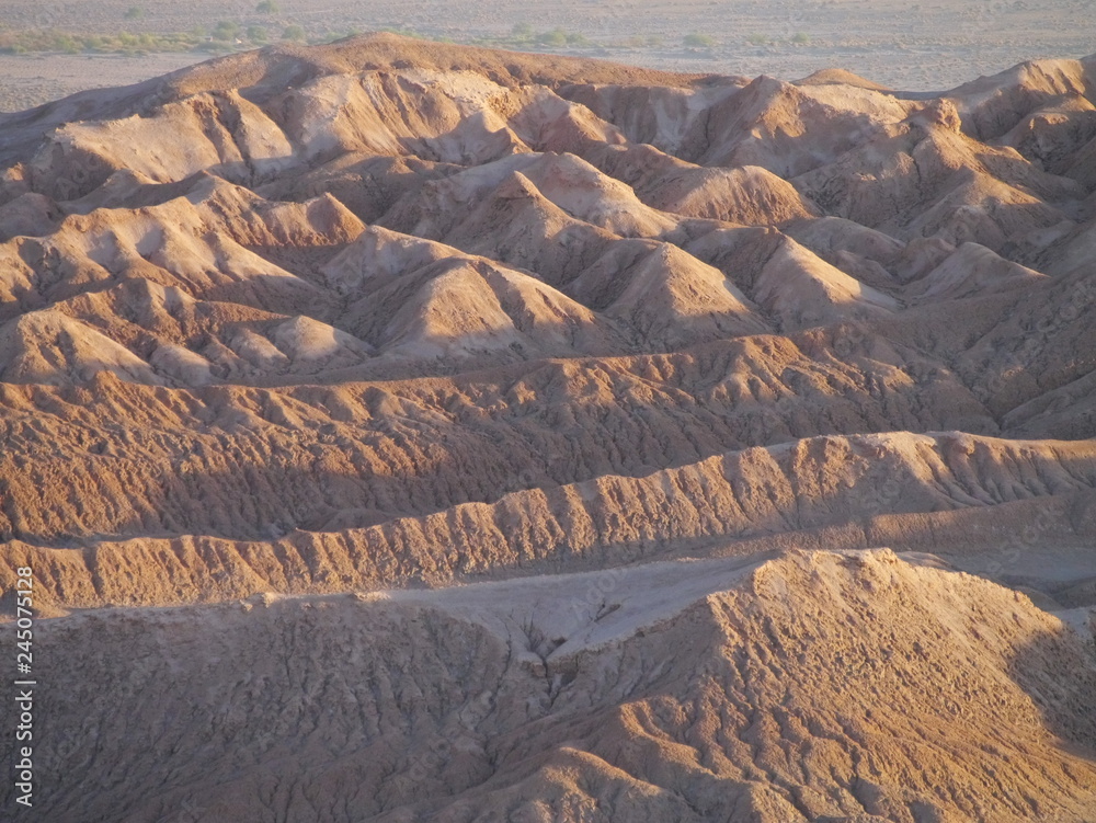 Rock formations in the desert of Atacama