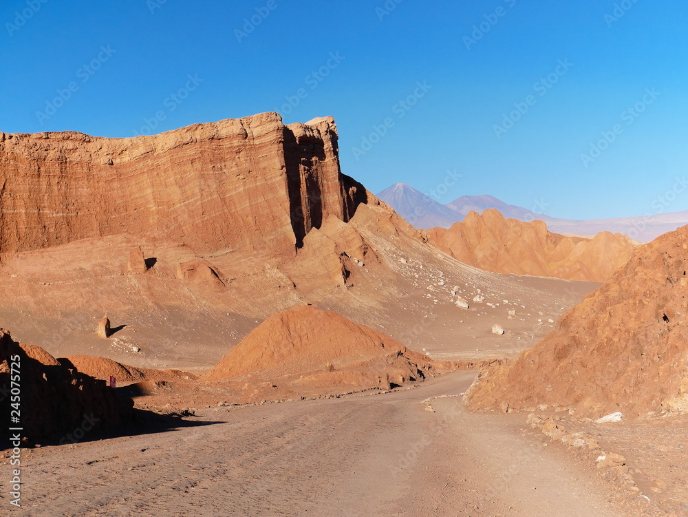 Rock formations in the desert of Atacama