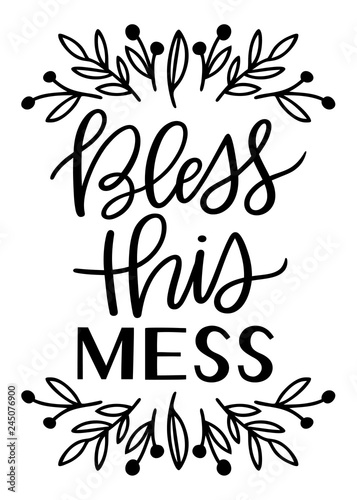 kbecca_bless_this_mess_handwritten_vector
