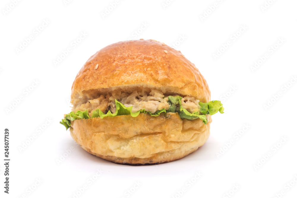 hamburger on white background hamburger on white background
