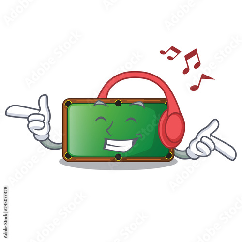 Listening music billiard table in the mascot playroom