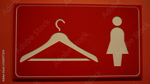 nameplate dressing room for women