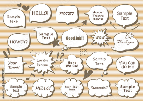 Speech Bubble Illustration Set 03