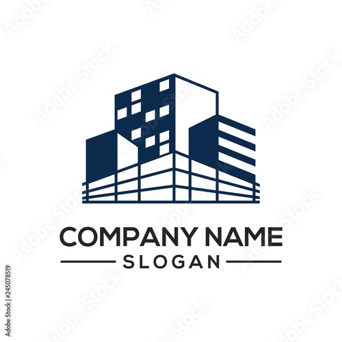 Building construction design to be used as a logo icon template for business constructors and more.