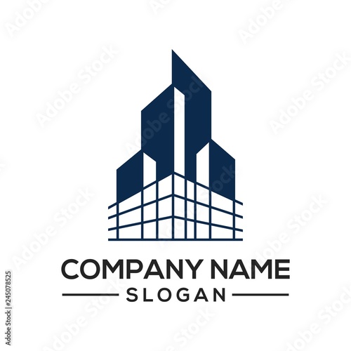 Building construction design to be used as a logo icon template for business constructors and more.