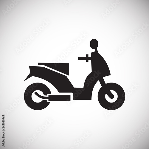 Motorcycle icon on white background for graphic and web design  Modern simple vector sign. Internet concept. Trendy symbol for website design web button or mobile app