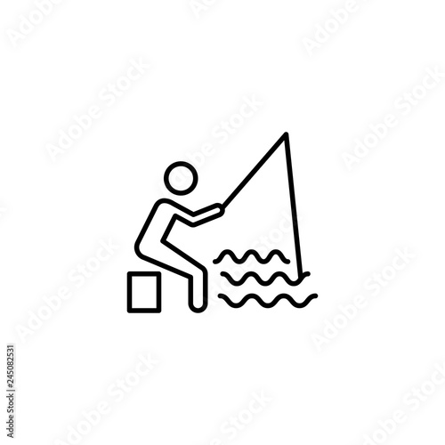fishing icon vector illustration