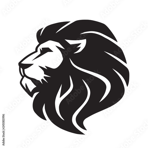 Wild Lion Vector Icon Logo Template