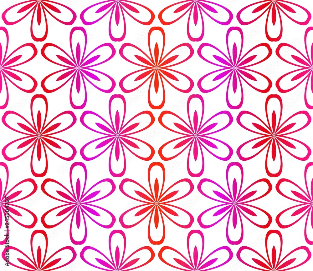Red vector layout with floral seamless pattern. Pattern for wrapping gifts. Red vector layout with floral seamless pattern. Pattern for wrapping gifts.