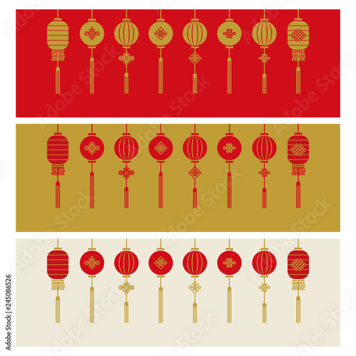 Chinesse new year banner background vector photo