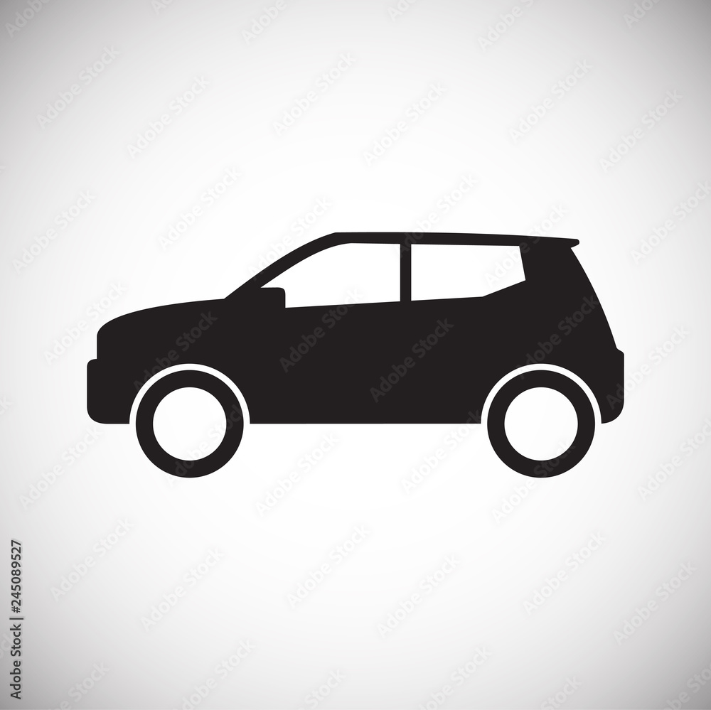 Automobile icon on white background for graphic and web design, Modern simple vector sign. Internet concept. Trendy symbol for website design web button or mobile app