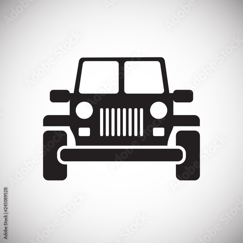 Automobile icon on white background for graphic and web design, Modern simple vector sign. Internet concept. Trendy symbol for website design web button or mobile app