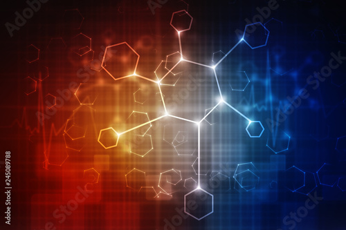 2D illustration medical structure background