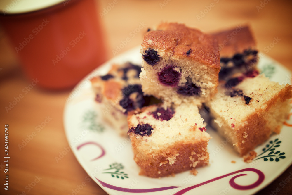 Sponge cake view