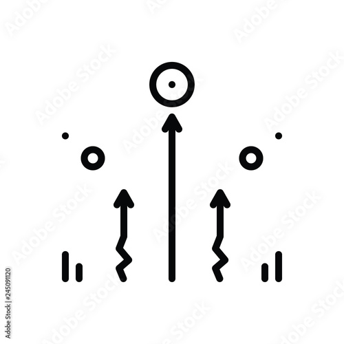 Black line icon for effortless 
