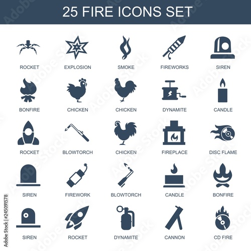 25 fire icons