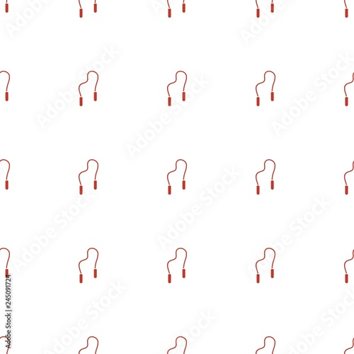 skipping rope icon pattern seamless white background
