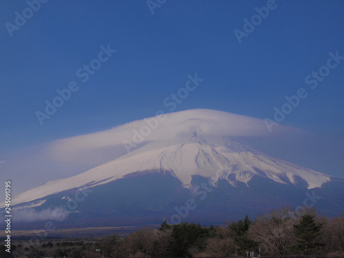 笠雲 富士山