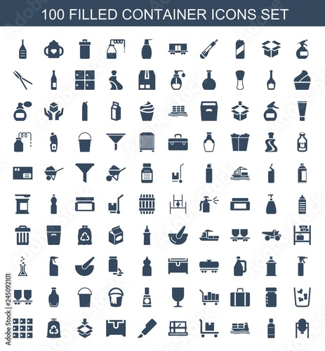 100 container icons