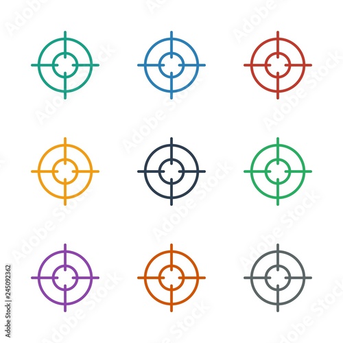 sniper target icon white background