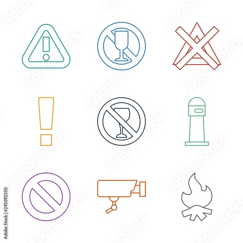 warning icons