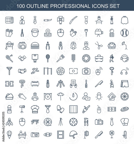 100 professional icons