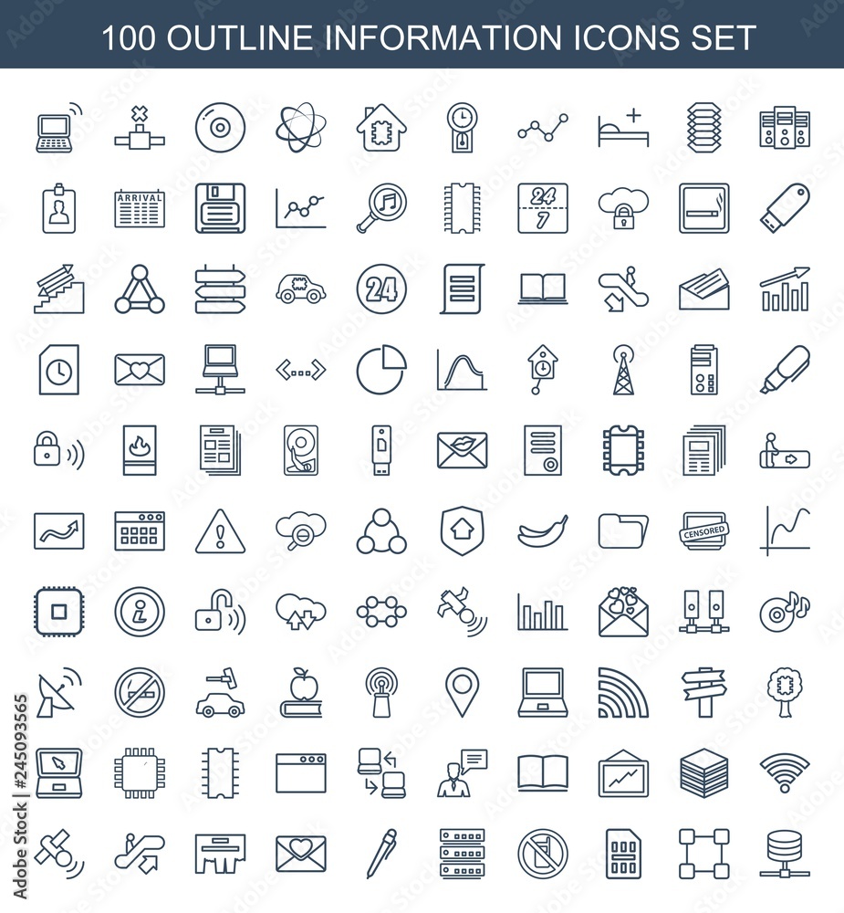 100 information icons 100 information icons