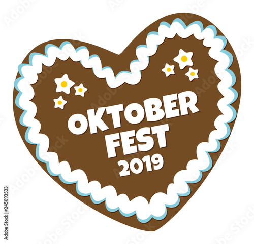 Lebkuchenherz zum Oktoberfest 2019