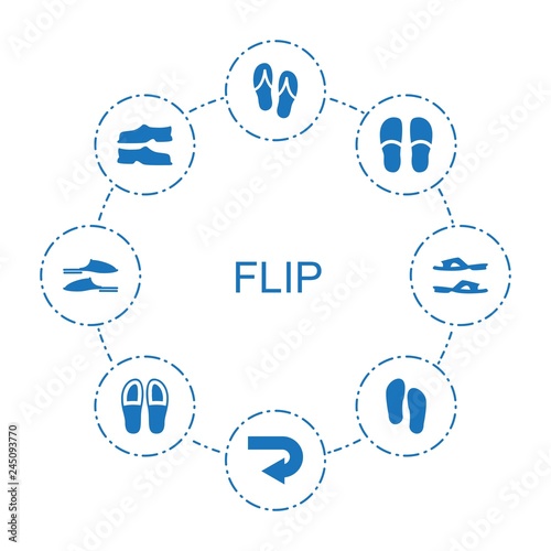 8 flip icons
