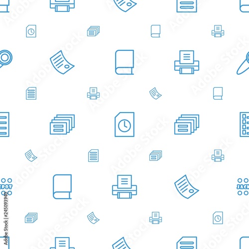 text icons pattern seamless white background