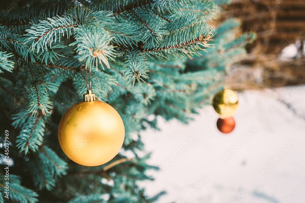 christmas decoration on tree christmas decoration on tree