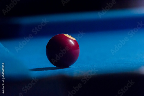 the last ball on the billiards table