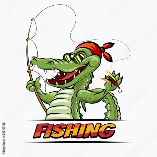 Fishing Crocodile photo