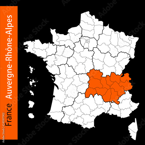 Les r  gions de France   Auvergne-Rh  ne-Alpes