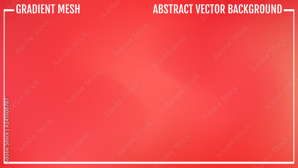 Gradient red and pink abstract vector blur background. Natural bright colors.