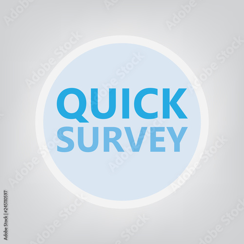 quick survey concept- vector illustration