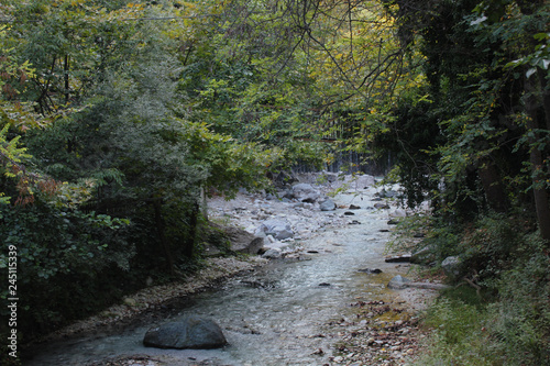 River and Springs in Pozar Thermal Baths Aridaia Greece photo