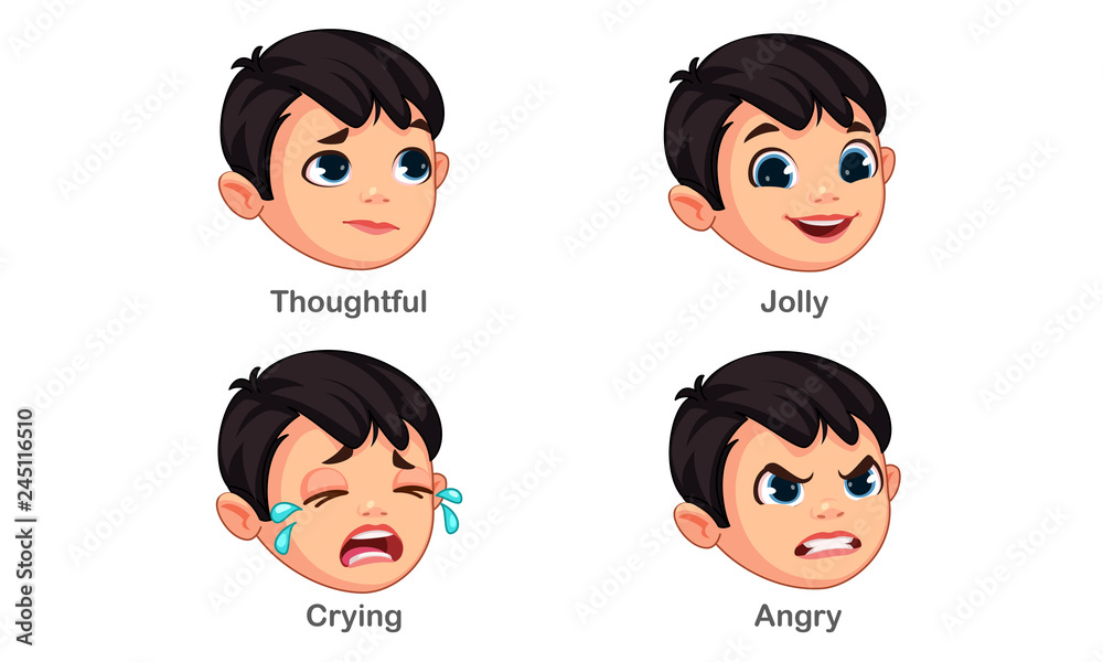 Boy with different facial expressions part 3 Boy with different facial expressions part 3