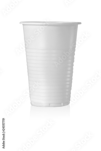 Wallpaper Mural Plastic Cup. Isolated on White Background. Torontodigital.ca