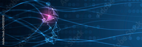 Conceptual technology illustration of artificial intelligence