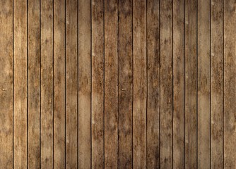 Floor or wall of rustic wooden boards
