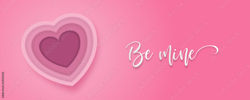 paper cut valentines day origami web banner paper cut valentines day origami web banner