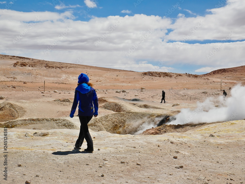 Geysers Sol de Manana in Bolivia