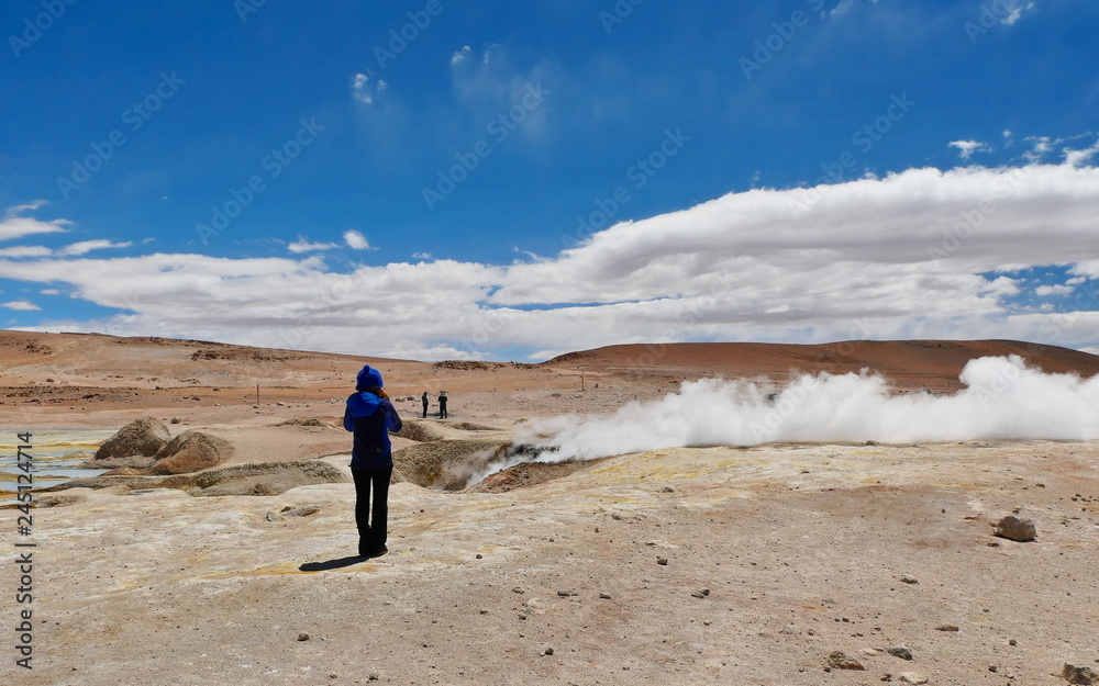 Geysers Sol de Manana in Bolivia