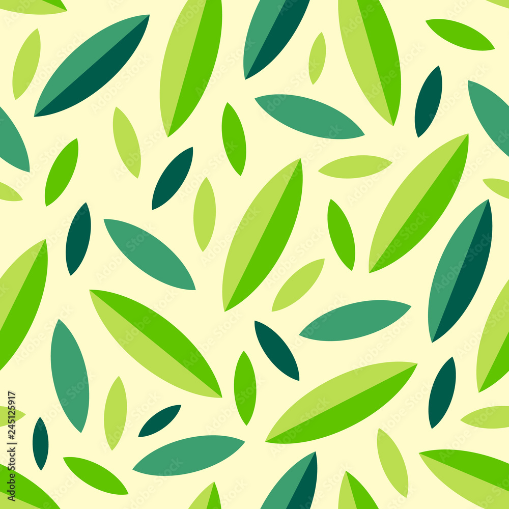 Pattern of simple geometric leaves. Pattern of simple geometric leaves.