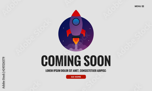Coming Soon Page Design for Website